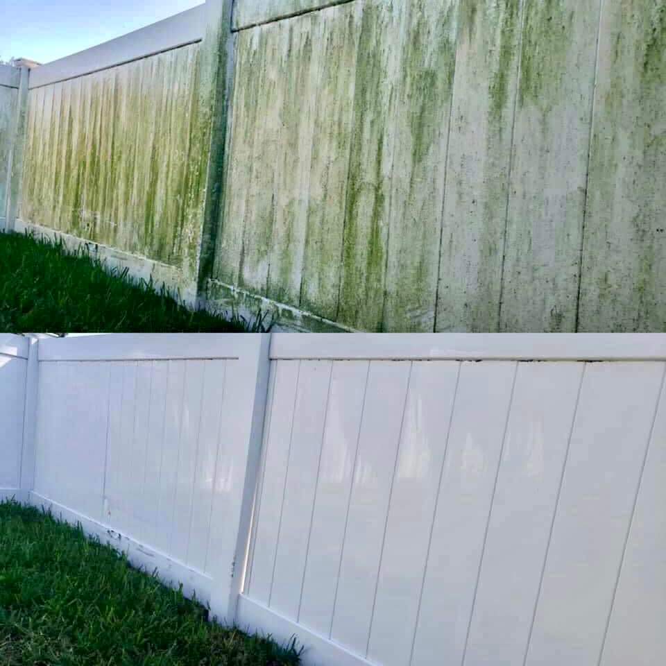 Fence Cleaning completed by Stwan's Pressure Washing