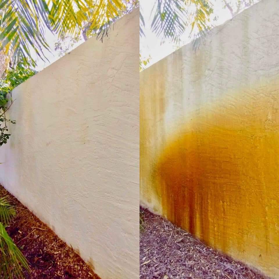 Rust Removal completed by Stwan's Pressure Washing